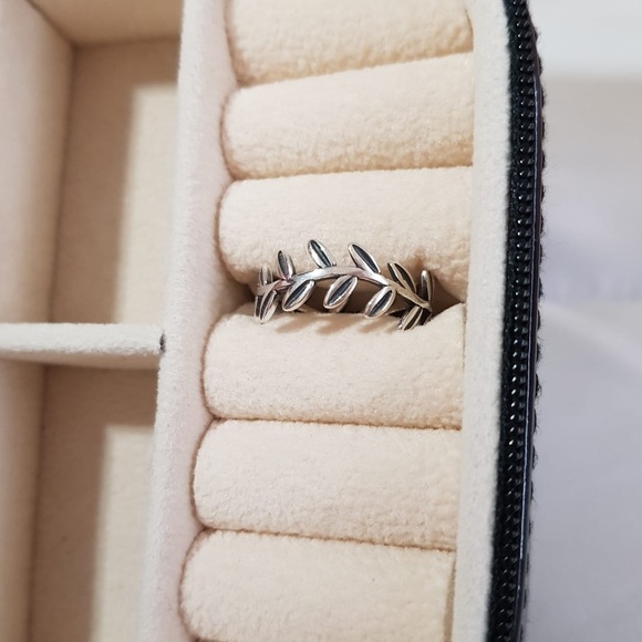 Leaf Ring Sterling Silver 925 - Picture 1 of 2